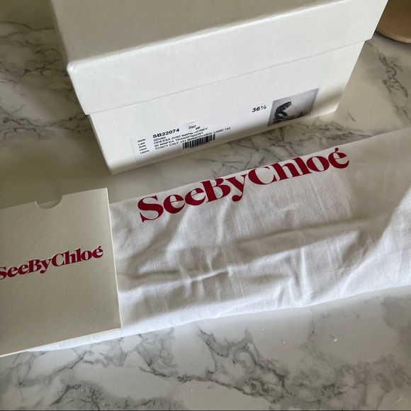 💯 authentic see by chloe odessa sandal size 36.5 - Picture 4 of 10